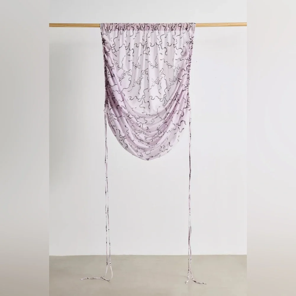 Urban outfitters bows Roman shades curtains purple - Picture 4 of 6